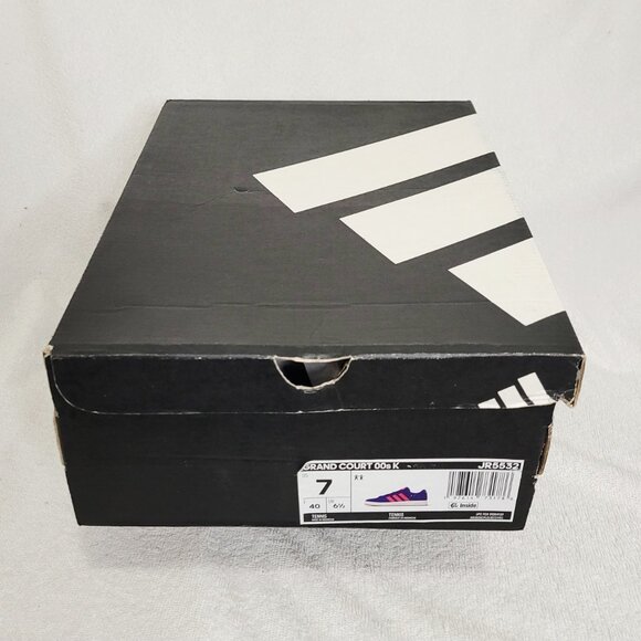 NWB- ADIDAS "Grand Court 00s" Shoes- Lucid Blue/Pulse Magenta- Big Kids- Size:7 - Picture 3 of 11